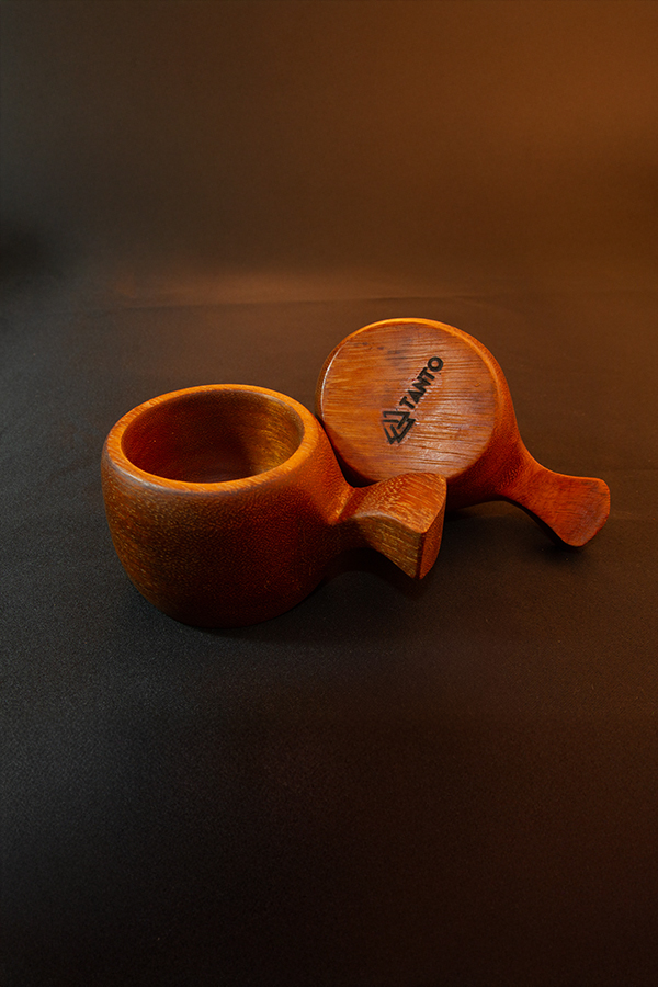 Tanto Bushcraft El Yapımı Irocco Kuksa – Tropik Ahşap Kamp Bardak