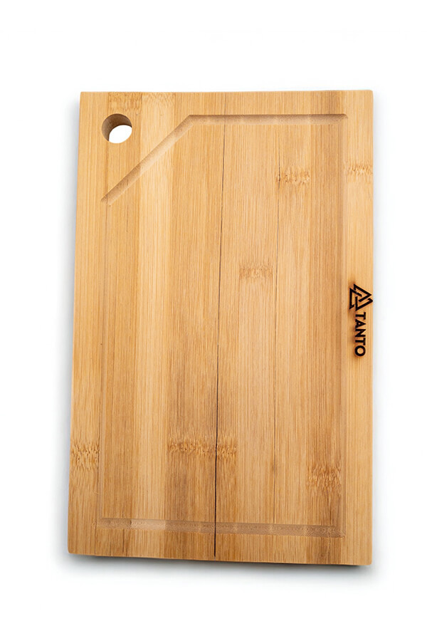 Doğal Bambu Kesme Tahtası 30x19.5 cm Hijyenik Dayanıklı, Kamp Kullanımına Uygun