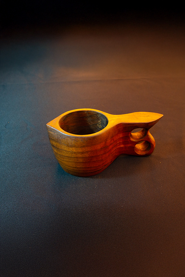 Tanto Bushcraft El Yapımı Kök Ceviz Kuksa – Doğal Ahşap Kamp Kupası