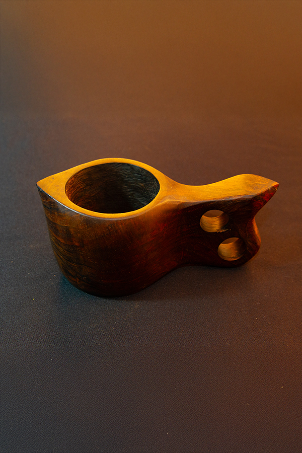 Tanto Bushcraft El Yapımı Kök Ceviz Kuksa – Doğal Ahşap Kamp Kupası